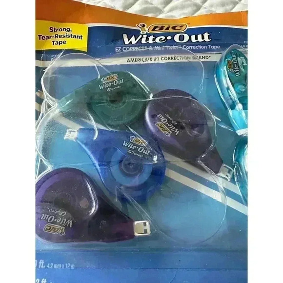 BIC Wite-Out Correction Tape, Variety Pack, 6 EZ Correct and 4 Mini Twist, 10 ct - Picture 3 of 5
